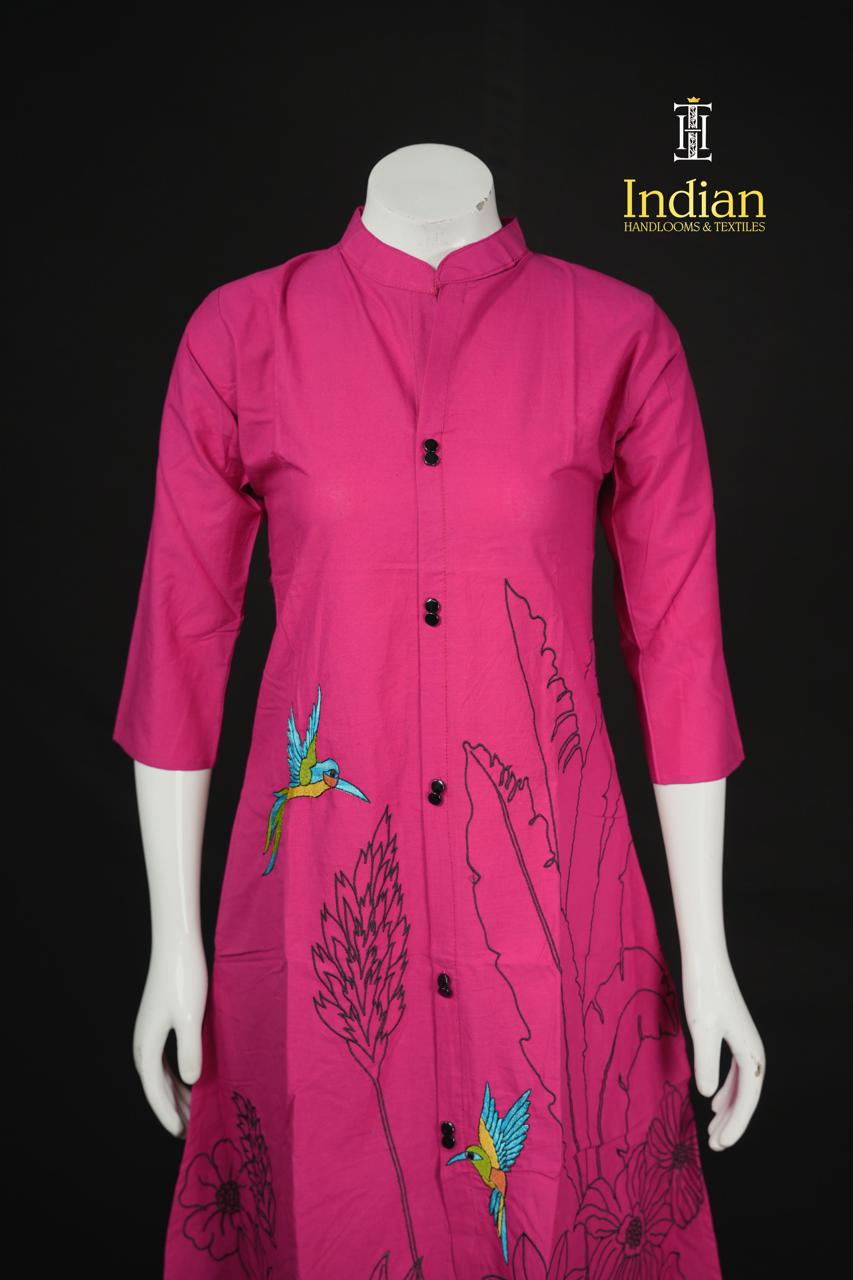 Soft Cotton 2Pcs Sets-Dark Pink