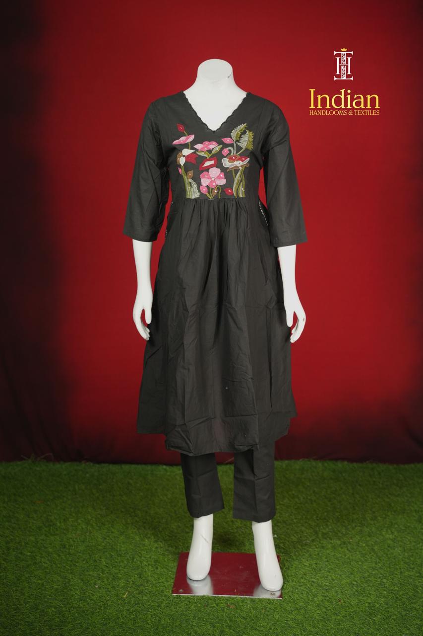 Designer Mul Cotton-Black 1