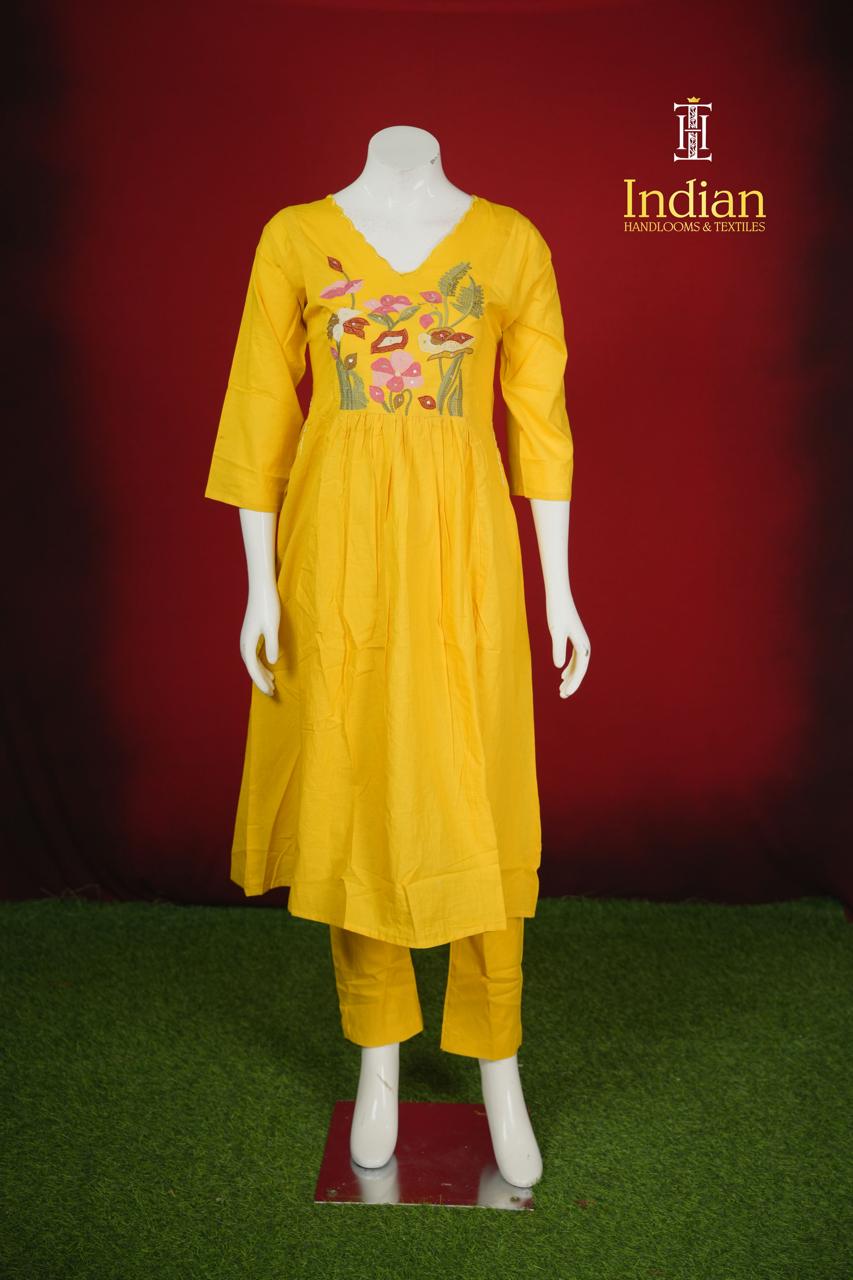Designer Mul Cotton-Yellow 4