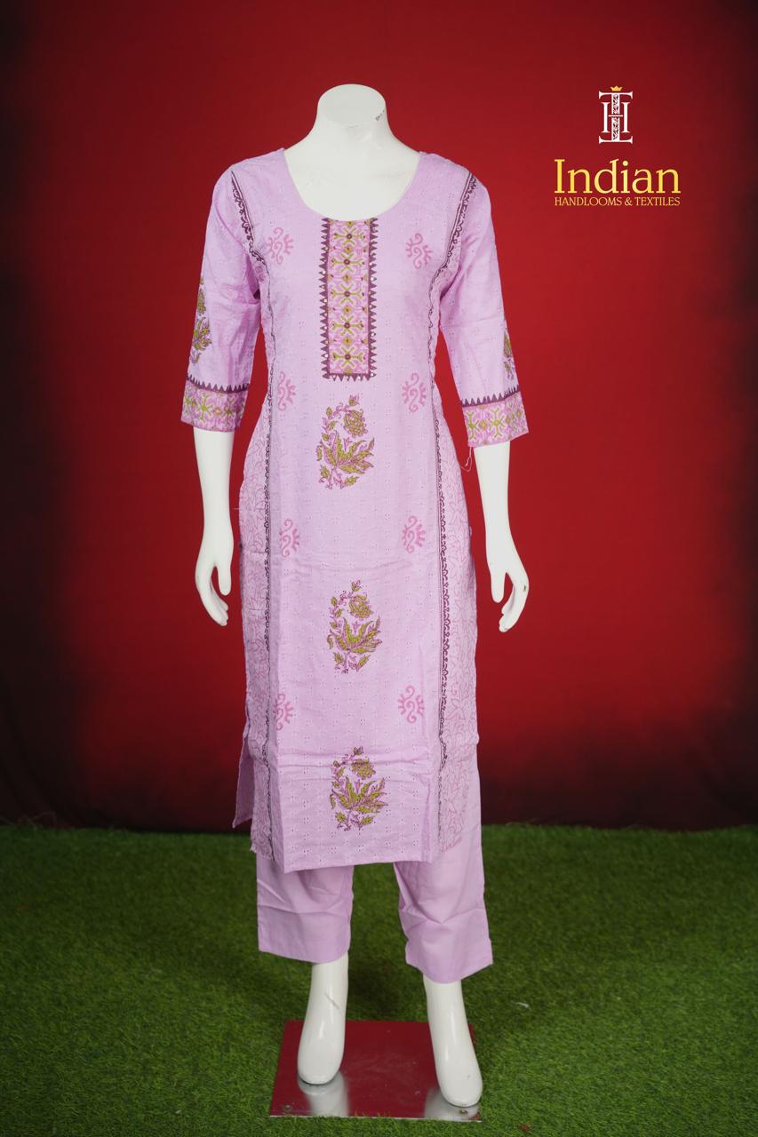Designer Hakuba Mull cotton Sets- Lite Lavender 2