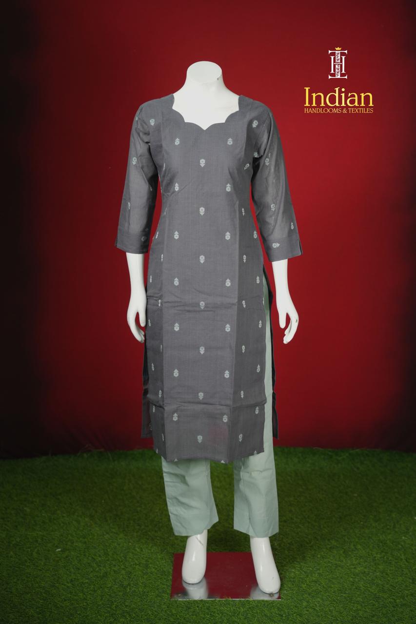 Premium Mercerised Handlooms Cotton Sets-Dark Grey