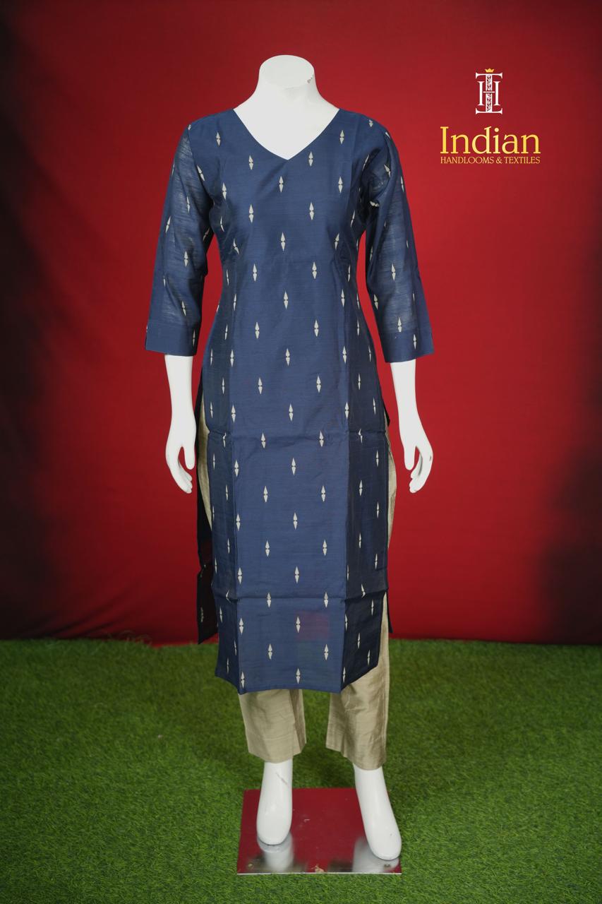 New 2 Raw Silk Sets - Dark Blue