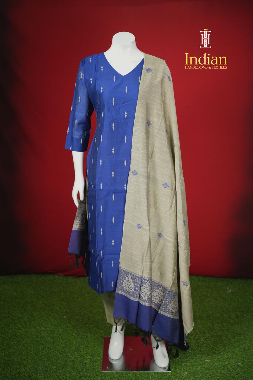 New 2 Raw Silk Sets -Royal Blue