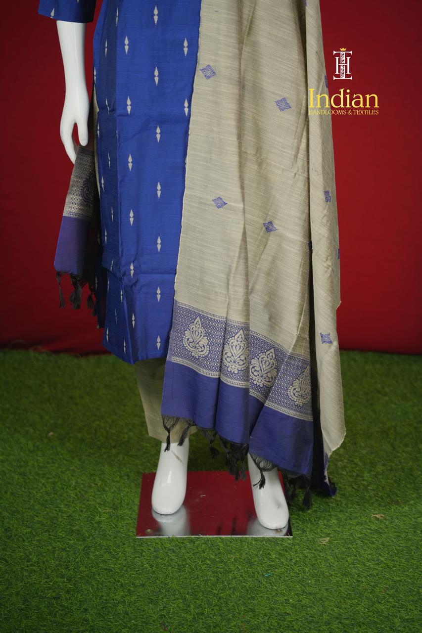 New 2 Raw Silk Sets -Royal Blue