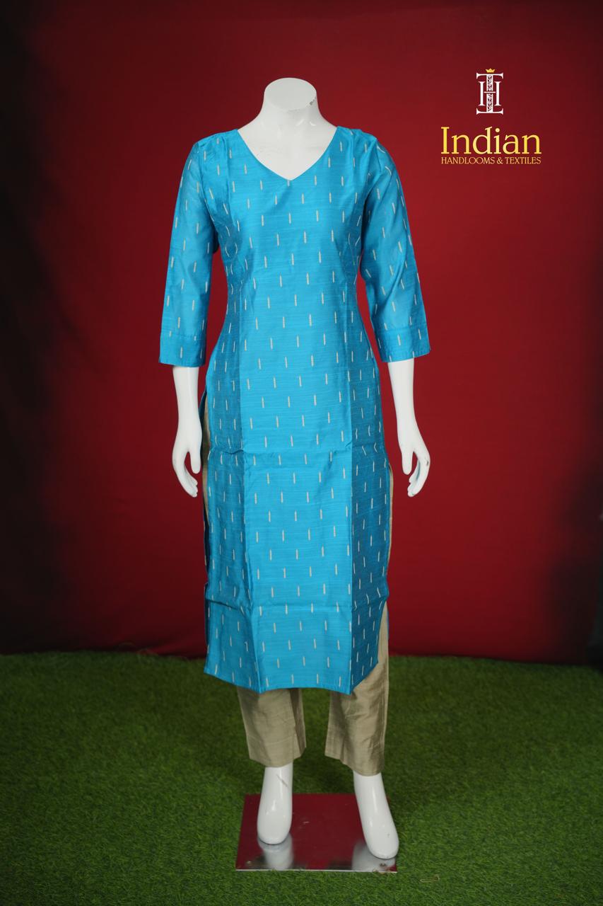 New 2 Raw Silk Sets -Sky Blue