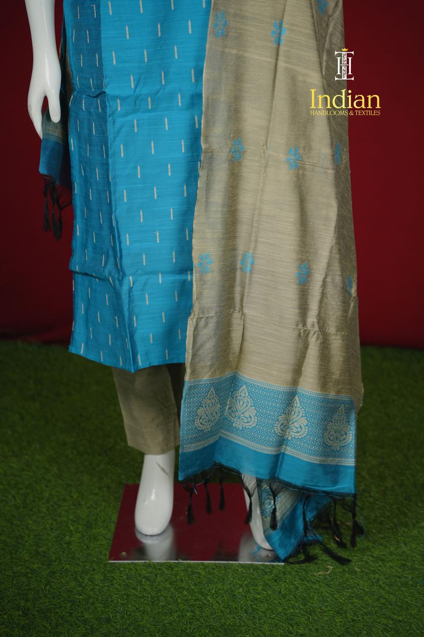 New 2 Raw Silk Sets -Sky Blue
