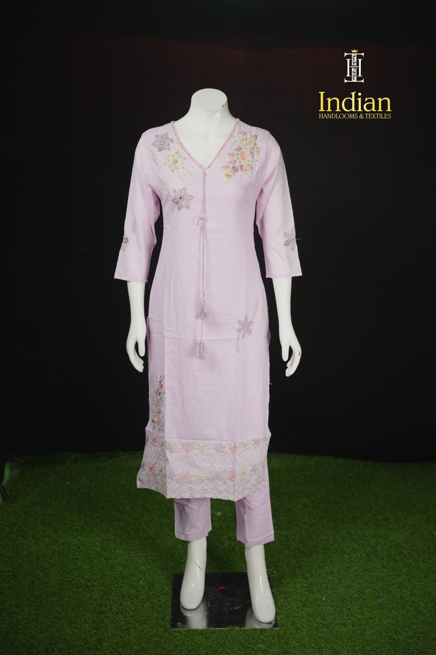 Designer Mul Cotton Sets-Lavender