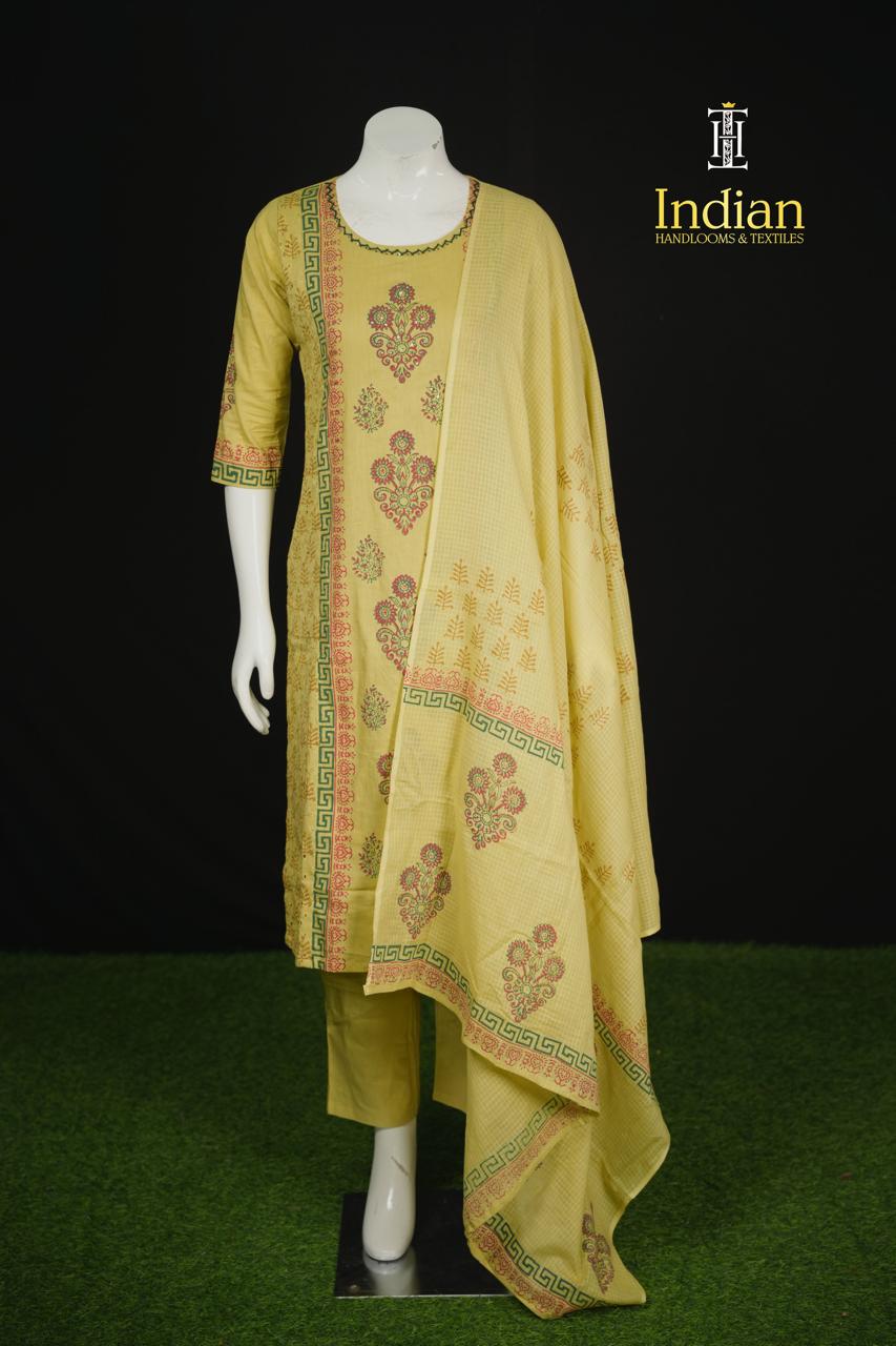 Designer Hakuba Mull cotton Sets- Lite Green