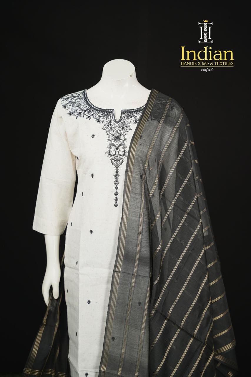 Khadi Cotton 3 Sets - Black Color