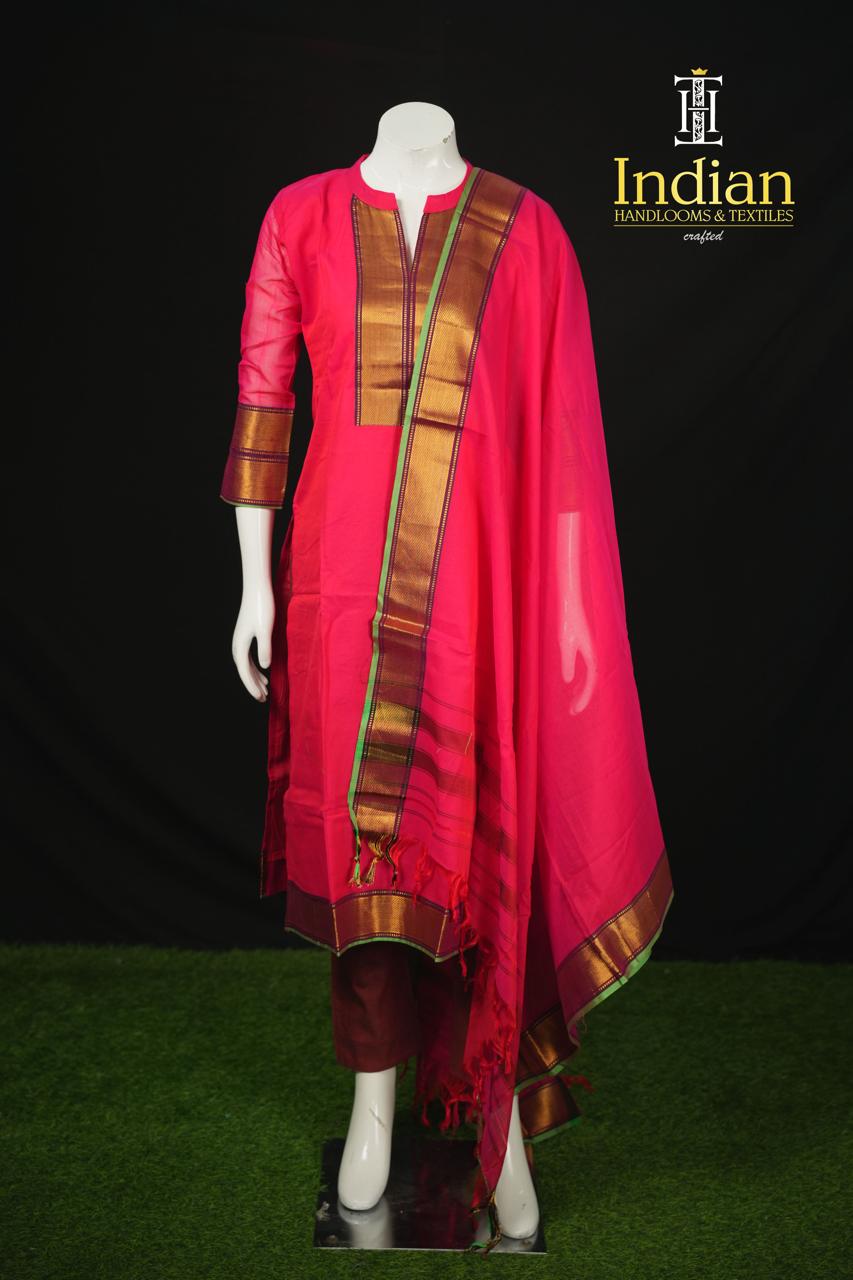 Narayanpet Pattu Sets - Red
